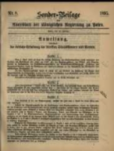 Sonder- Beilage zum Amtsblatt der Königlichen Regierung zu Posen