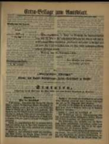 Extra = Beilage zum Amtsblatt