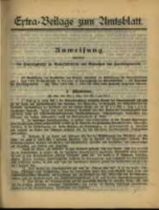 Extra = Beilage zum Amtsblatt
