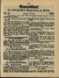 Amtsblatt der Königlichen Regierung zu Posen. 1895.04.30 Nro.18