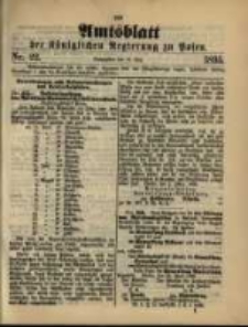 Amtsblatt der Königlichen Regierung zu Posen. 1895.05.21 Nro.21