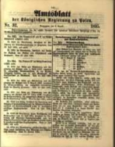 Amtsblatt der Königlichen Regierung zu Posen. 1895.08.06 Nro.32