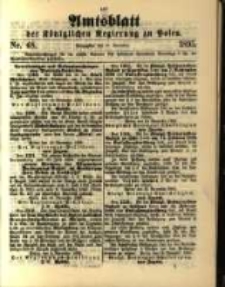 Amtsblatt der Königlichen Regierung zu Posen. 1895.11.26 Nro.48