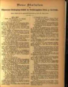 Neue Statuten der Allgemeinen Bersorgungs=Anstalt im Großherzogtum Baden zu Karlsruhe