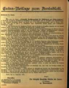 Extra = Beilage zum Amtsblatt