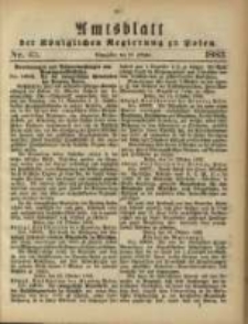 Amtsblatt der Königlichen Regierung zu Posen. 1883.10.23 Nro.43
