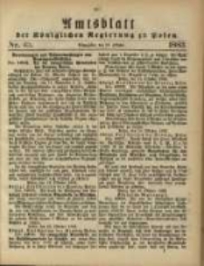 Amtsblatt der Königlichen Regierung zu Posen. 1883.10.23 Nro.43