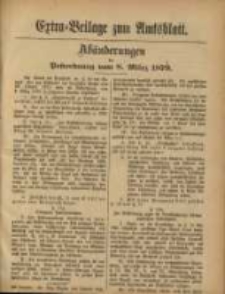 Extra = Beilage zum Amtsblatt