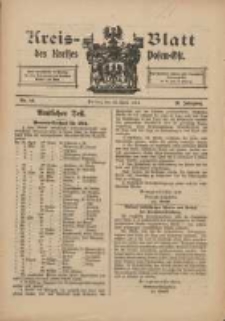 Kreis-Blatt des Kreises Posen-Ost 1914.04.18 Jg.26 Nr16