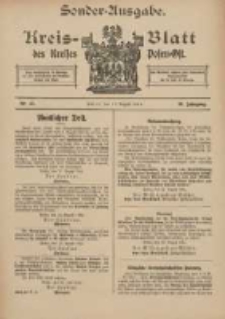 Kreis-Blatt des Kreises Posen-Ost 1914.08.13 Jg.26 Nr37 Sonder Ausgabe