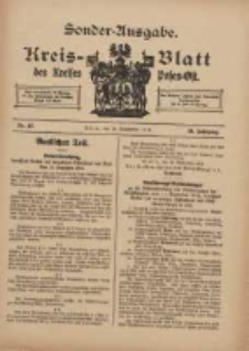 Kreis-Blatt des Kreises Posen-Ost 1914.09.26 Jg.26 Nr47 Sonder Ausgabe
