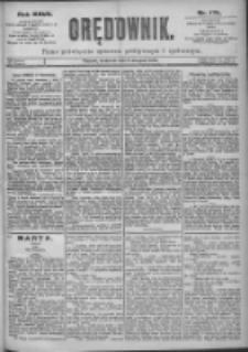 Orędownik: pismo dla spraw politycznych i spółecznych 1897.08.08 R.27 Nr179