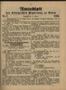 Amtsblatt der Königlichen Regierung zu Posen. 1896.02.18 Nro.7