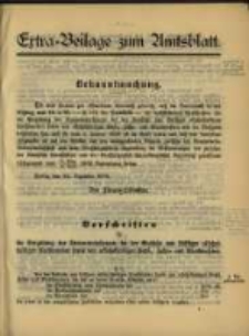 Extra - Beilage zum Amtsblatt