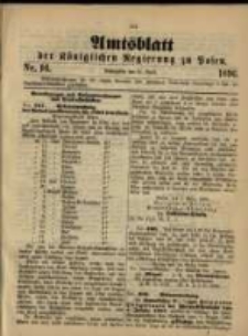 Amtsblatt der Königlichen Regierung zu Posen. 1896.04.21 Nro.16