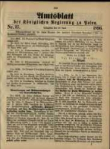 Amtsblatt der Königlichen Regierung zu Posen. 1896.04.28 Nro.17