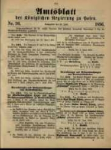 Amtsblatt der Königlichen Regierung zu Posen. 1896.06.30 Nro.26