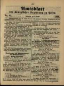 Amtsblatt der Königlichen Regierung zu Posen. 1896.08.11 Nro.32