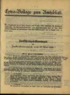 Extra - Beilage zum Amtsblatt