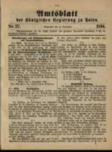 Amtsblatt der Königlichen Regierung zu Posen. 1896.09.15 Nro.37
