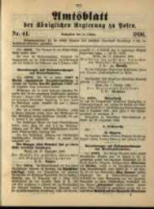 Amtsblatt der Königlichen Regierung zu Posen. 1896.10.13 Nro.41