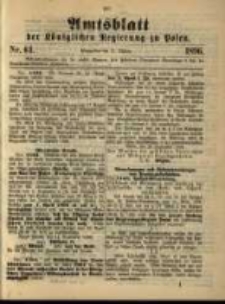 Amtsblatt der Königlichen Regierung zu Posen. 1896.10.27 Nro.43