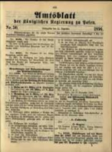 Amtsblatt der Königlichen Regierung zu Posen. 1896.12.15 Nro.50