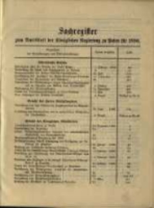Sachregister .. für 1896