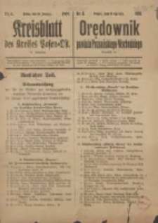 Kreis-Blatt des Kreises Posen-Ost. Orędownik Powiatu Poznańskiego-Wschodniego 1919.01.18 Jg.31 Nr6