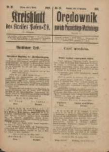 Kreis-Blatt des Kreises Posen-Ost. Orędownik Powiatu Poznańskiego-Wschodniego 1919.04.05 Jg.31 Nr19
