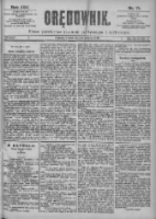 Orędownik: pismo dla spraw politycznych i spółecznych 1899.03.28 R.29 Nr71