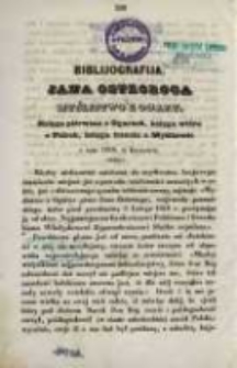 Biblijografija. Jana Ostroroga Myślistwo z ogary