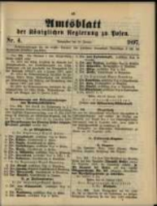 Amtsblatt der Königlichen Regierung zu Posen. 1897.01.26 Nro.4
