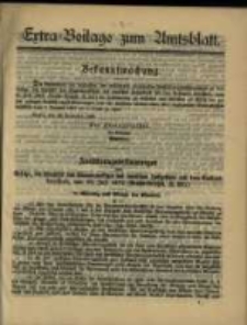 Extra - Beilage zum Amtsblatt