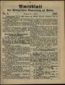 Amtsblatt der Königlichen Regierung zu Posen. 1897.02.02 Nro.5