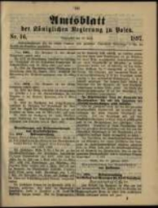 Amtsblatt der Königlichen Regierung zu Posen. 1897.04.20 Nro.16