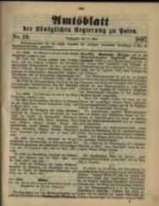 Amtsblatt der Königlichen Regierung zu Posen. 1897.05.11 Nro.19