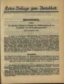 Extra - Beilage zum Amtsblatt