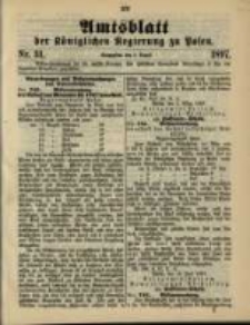 Amtsblatt der Königlichen Regierung zu Posen. 1897.08.03 Nro.31
