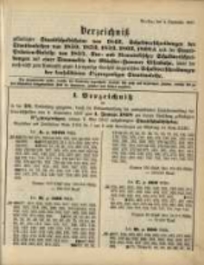 Verzeichniss … vom 4. September 1897...zum 1. Januar 1898