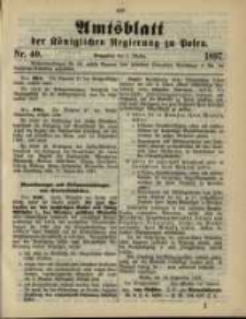 Amtsblatt der Königlichen Regierung zu Posen. 1897.10.05 Nro.40