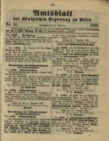 Amtsblatt der K&ouml;niglichen Regierung zu Posen. 1897.12.21 Nro.51