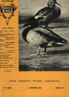 Łowiec Polski 1963 Nr7