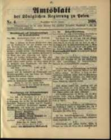 Amtsblatt der Königlichen Regierung zu Posen. 1898.01.25 Nro.4