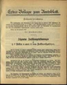 Extra - Beilage zum Amtsblatt