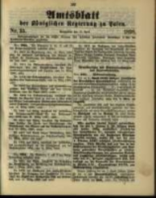 Amtsblatt der Königlichen Regierung zu Posen. 1898.04.12 Nro.15