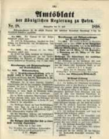 Amtsblatt der Königlichen Regierung zu Posen. 1898.07.12 Nro.28