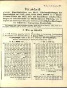 Verzeichniss … vom 2. September 1898...zum 1. Januar 1899