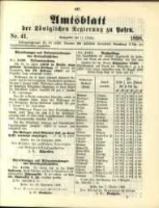 Amtsblatt der Königlichen Regierung zu Posen. 1898.10.11 Nro.41
