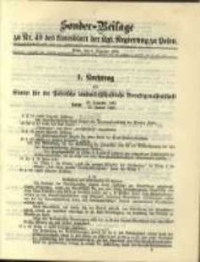 Sonder- Beilage zu Nr. 49 des Amtsblatt der Kgl. Regierung zu Posen